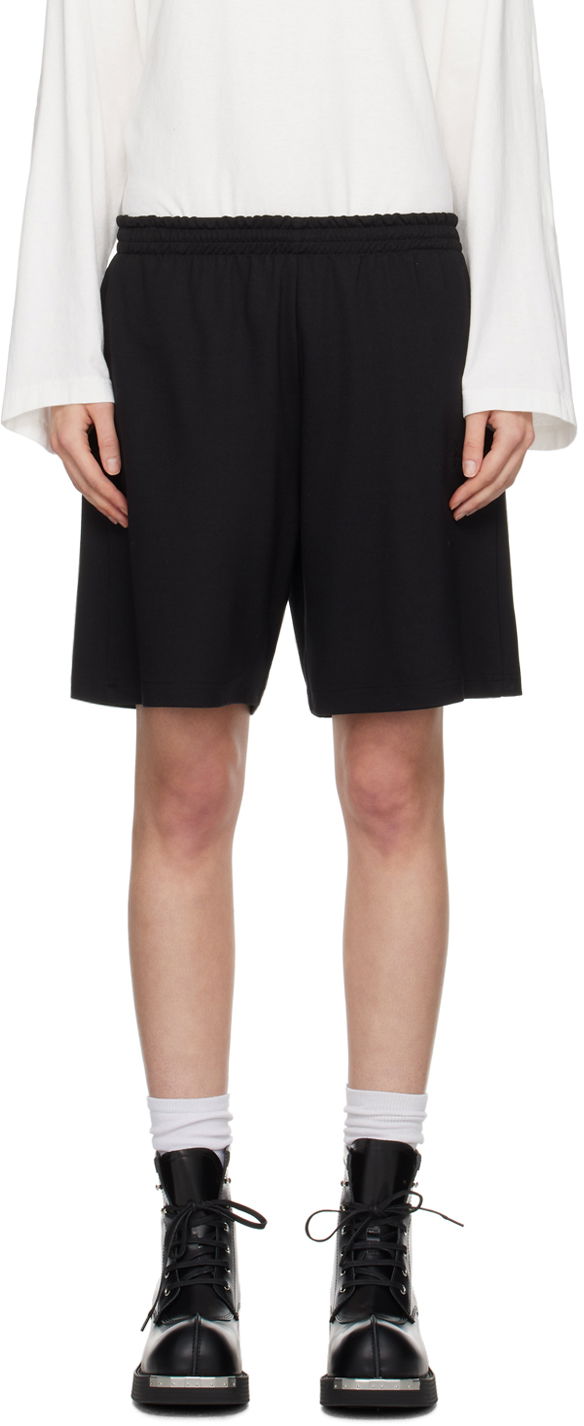 Kratke hlače Maison Margiela MM6 Embroidered Shorts Crna | S52MU0118 S22600