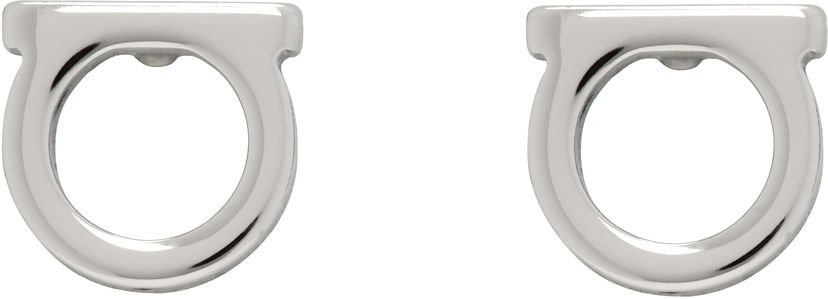 Naušnice FERRAGAMO Ferragamo Gancini Earrings Metalik | 696433