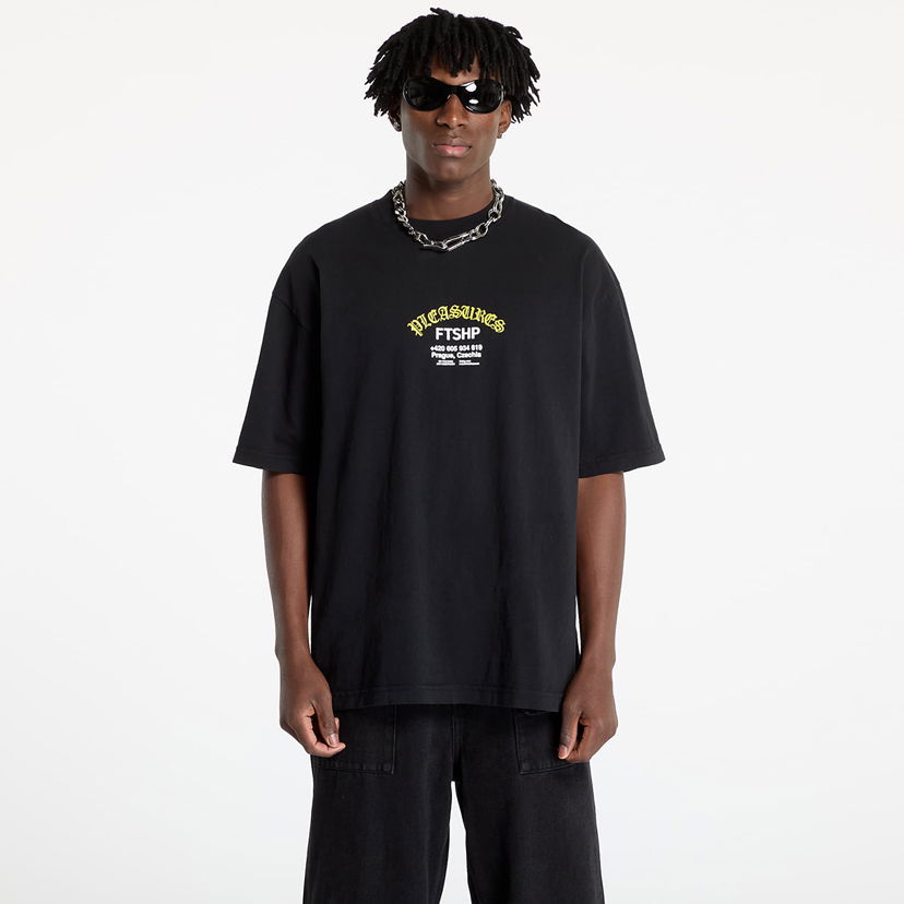 Majica kratkih rukava Pleasures FTSHP x Questions T-Shirt Crna | P24W075 BLACK