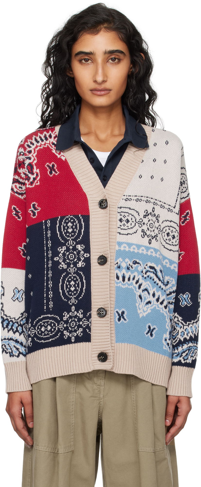 Džemper Max Mara Weekend Max Mara Baobab Patchwork Cardigan Višebojno | 2525346051600
