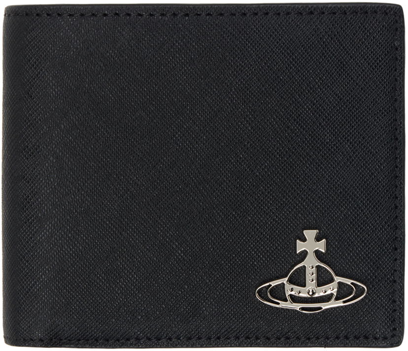 Novčanik Vivienne Westwood Black Billfold Saffiano Wallet Crna | 5115002PM-L001N-