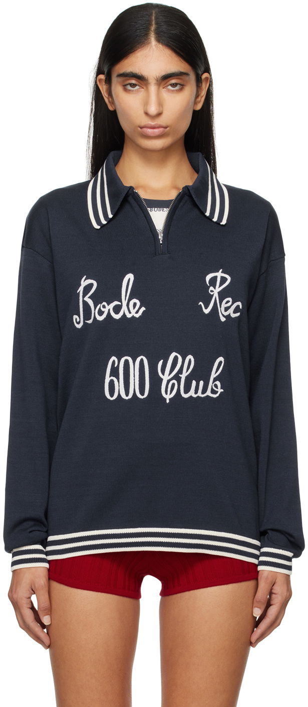 Polo majica Bode Club Long-Sleeved Polo Tamnoplava | MRF24KT005