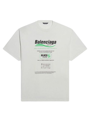Majica kratkih rukava Balenciaga Dry Cleaning Boxy Logo Tee Bijela | 651795TKVF89085