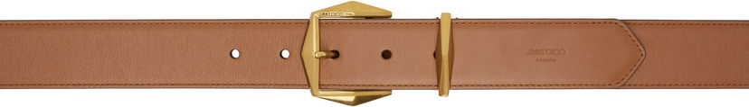 Pojasevi Jimmy Choo Jimmy Choo Diamond Buckle Belt Smeđa | DIAMOND BUCKLE BLT