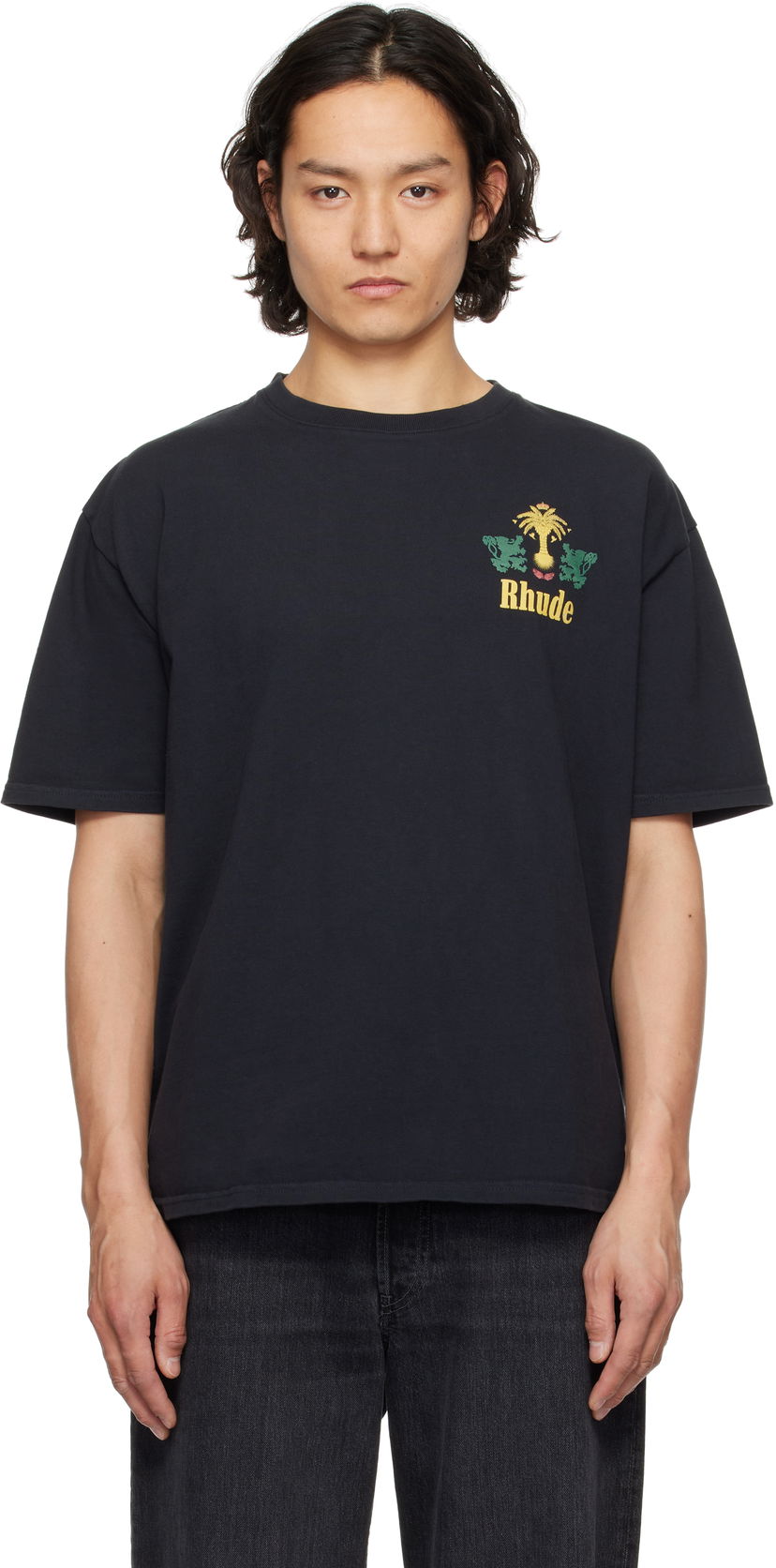 Majica kratkih rukava Rhude Rhude Tobacco Graphic T-Shirt Crna | RHSS25TT09012