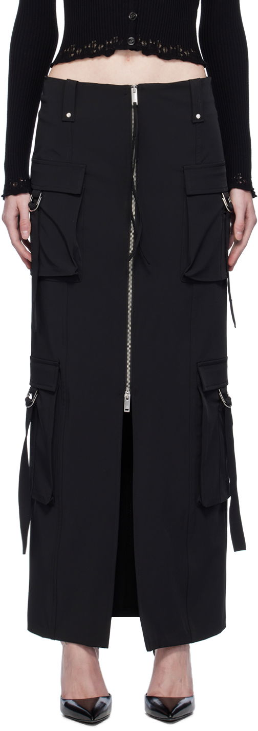 Suknja Blumarine Blumarine Cargo Maxi Skirt Crna | A344G010A