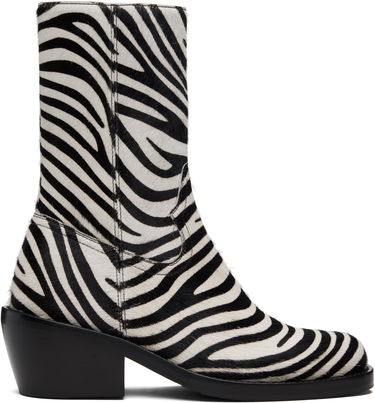 Tenisice i cipele Dries Van Noten Dries Van Noten Zip Zebra Print Haircalf Boots Višebojno | 252-021707-302, 0
