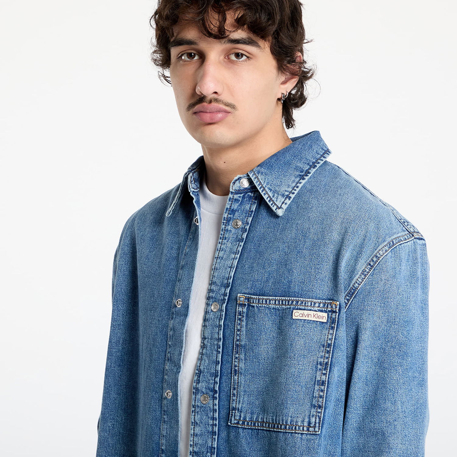Košulja CALVIN KLEIN Calvin Klein Jeans Regular Denim Shirt Plava | J30J326561 1AA, 1