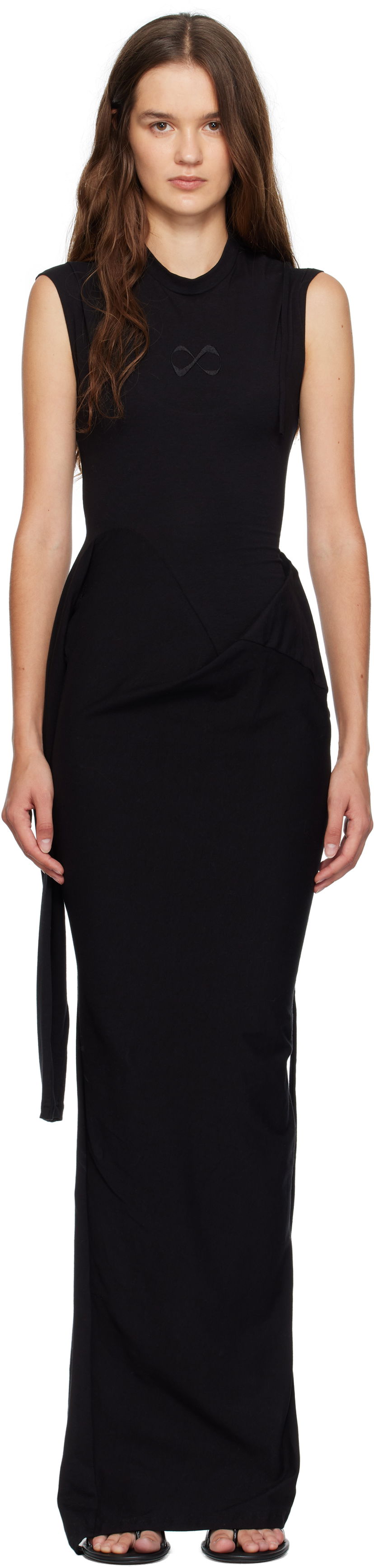 Haljina Ottolinger Ottolinger Sleevy Maxi Dress Crna | 115-502315-01