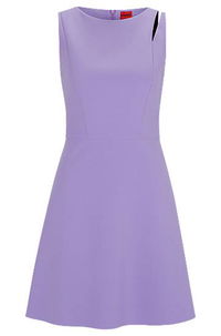 Mini Dress with Cut-Out Shoulder