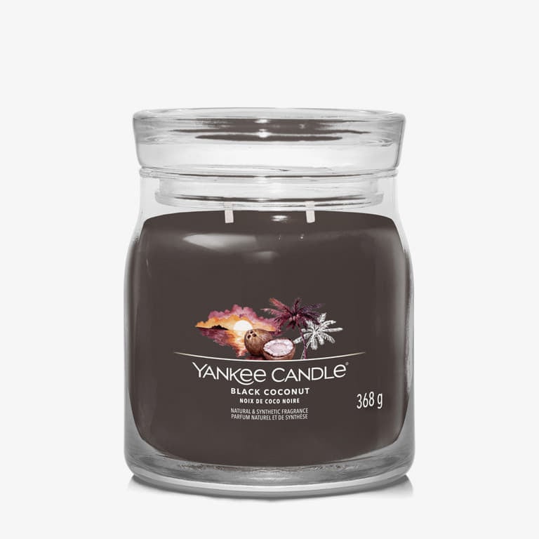 Svijeće Yankee Candle Signature Medium Jar Candle - Black Coconut Smeđa | 40504