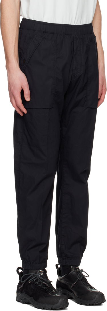 Cargo hlače Stone Island Stone Island Stretch Cotton Tela Paracadute Sweatpants Crna | K1S15 3100017 S0003, 1