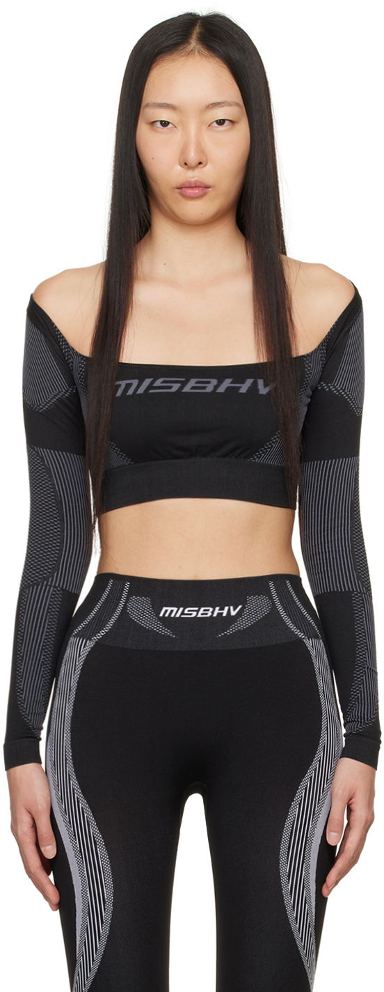 Majica kratkih rukava MISBHV Jacquard Top Crna | 240W522