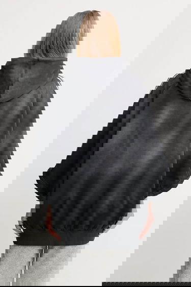 Dukserice adidas Originals adidas Originals Oversized Hoodie Crna | KE9806, 4