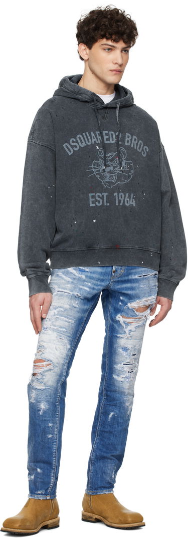 Dukserice DSQUARED2 Dsquared2 Cypro Fit Hoodie Siva | S74GU0848_S25030, 3