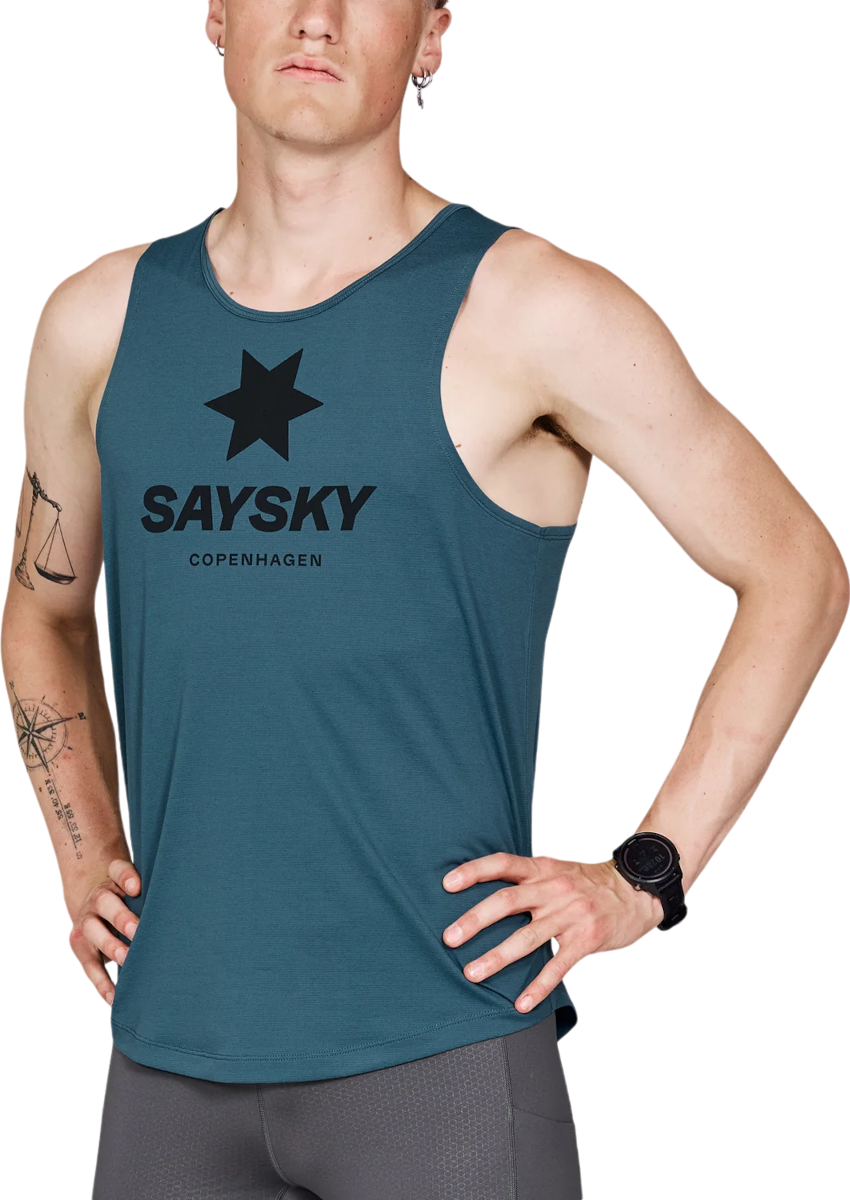 Majica bez rukava Saysky Saysky Logo Combat Singlet Tirkiz | mmrsi30c2008, 0