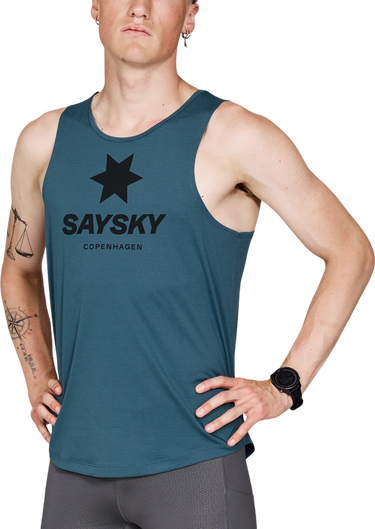 Majica bez rukava Saysky Saysky Logo Combat Singlet Tirkiz | mmrsi30c2008, 0