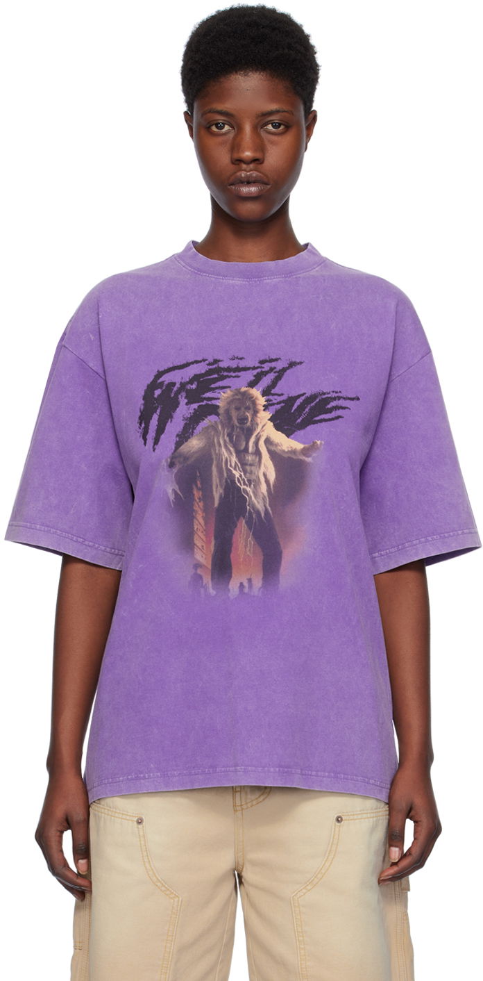 Majica kratkih rukava We11done We11done Vintage Horror Graphic T-Shirt Ljubičasta | WD-TT0-24-723-U-PP