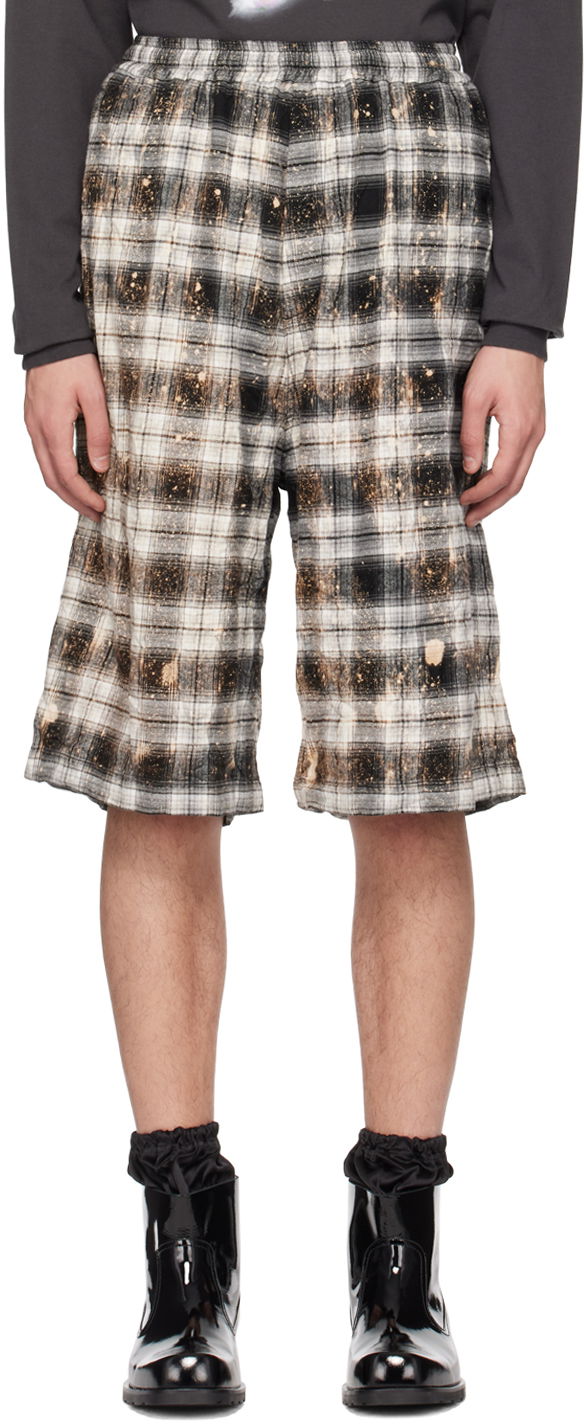 Kratke hlače We11done We11done Crinkled Check Shorts Višebojno | WD-PT1-23-254-U-BK