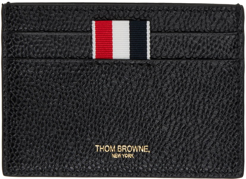 Novčanik Thom Browne Leather Card Holder Crna | MAW020L-00198