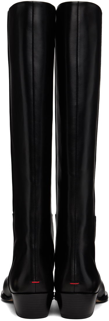 Odjeća Aeyde Aeyde Arla Leather Cowboy Tall Boots Crna | A11-KB-ARUP40CH116-FW24-800-001, 1