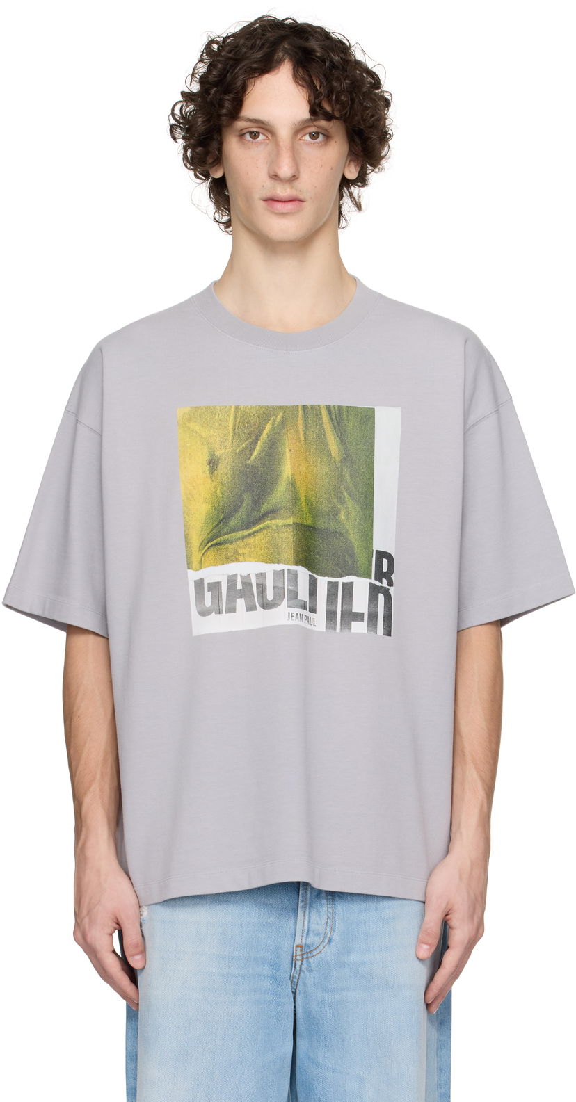 Majica kratkih rukava Jean Paul Gaultier Jean Paul Gaultier Oversized Printed T-Shirt Siva | 25/03-W-TO293-J001-134812