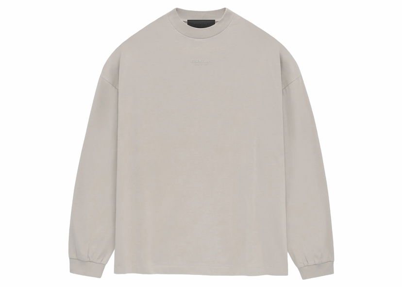 Majica kratkih rukava Fear of God Essentials LS Tee Silver Cloud Siva | 125BT232012F