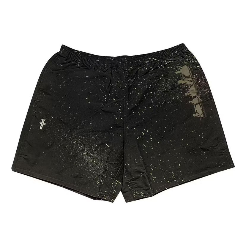 Kratke hlače Cactus Jack by Travis Scott Travis Scott Cactus Jack Splatter Shorts Crna | CJOL-PS06