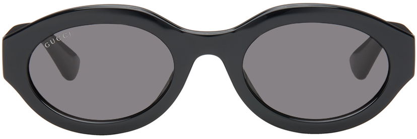 Sunčane naočale Gucci Black Oval Sunglasses Crna | GG1579S-001