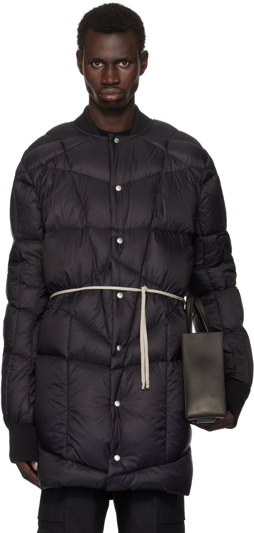 Pernata jakna Rick Owens Flight Liner Down Coat Crna | RR02D6915 NPD2