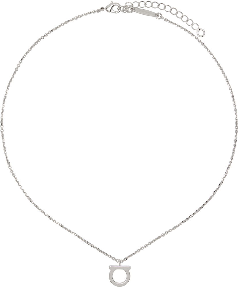 Ogrlica FERRAGAMO Ferragamo Gancio Pendant Necklace Metalik | 696659