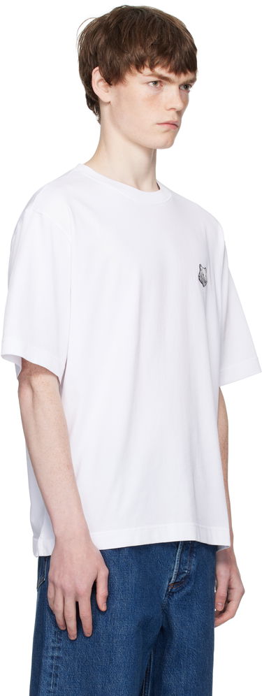 Majica kratkih rukava MAISON KITSUNÉ Maison Kitsuné Fox Head Patch Comfort T-Shirt Bijela | PM00109KJ0119, 1
