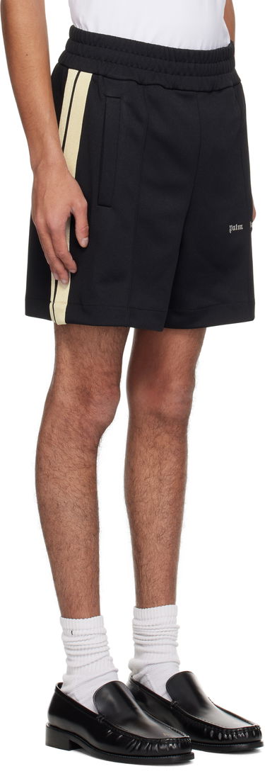 Kratke hlače Palm Angels Palm Angels Embroidered Logo Track Shorts Crna | PMCL004C99FAB0021003, 1