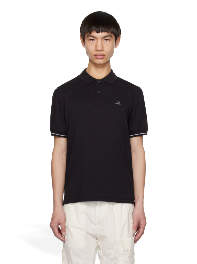 Majica kratkih rukava C.P. Company Garment-Dyed Polo Tee Crna | 14CMPL253A-006263G