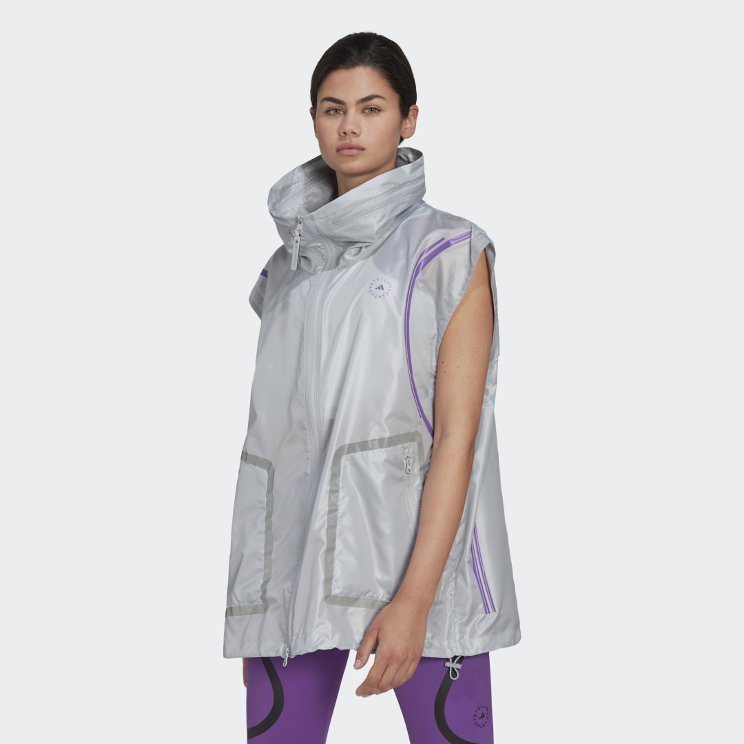 Prsluk adidas Originals Stella McCartney x TruePace Running Gilet Siva | HG6853, 0