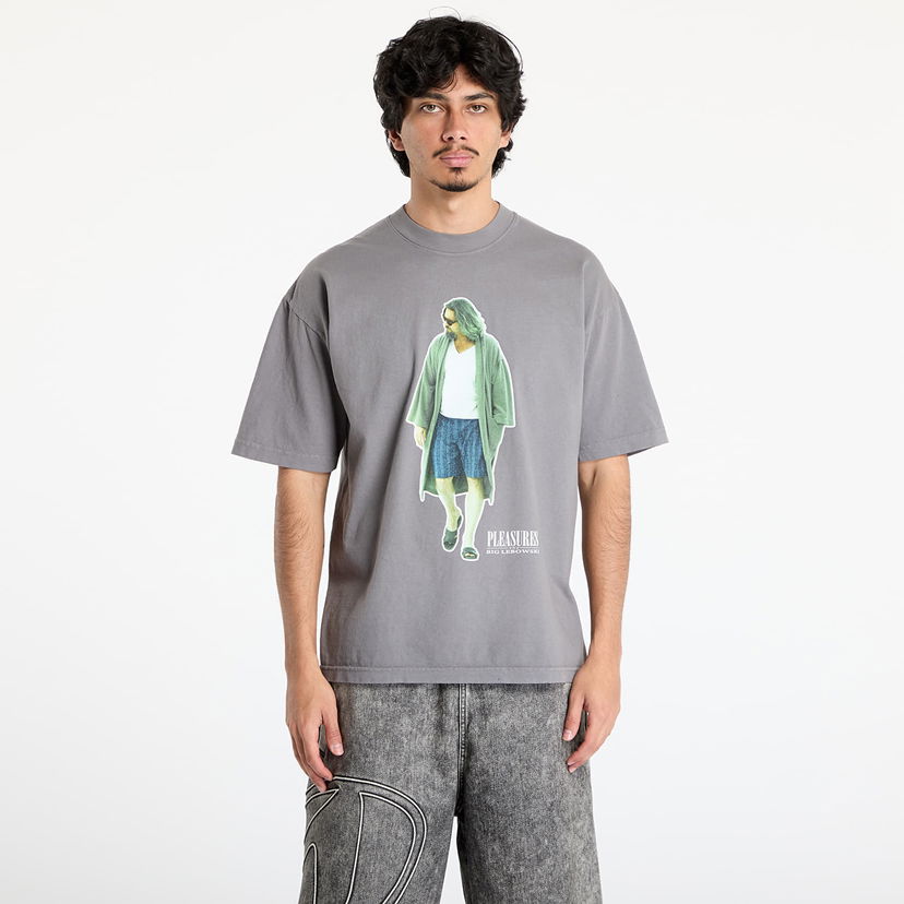 Majica kratkih rukava Pleasures PLEASURES Dude Graphic T-Shirt Siva | P25SU058 CHARCOAL