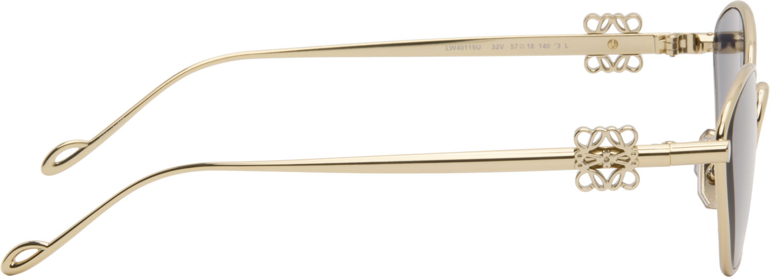 Sunčane naočale Loewe Gold Anagram Hexagonal Sunglasses Crna | LW40115U 192337181177, 1
