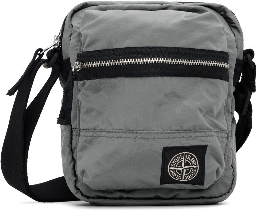 Torba za rame Stone Island Stone Island ECONYL Coated Nylon Pouch Siva | K2S15 9200015 S0251