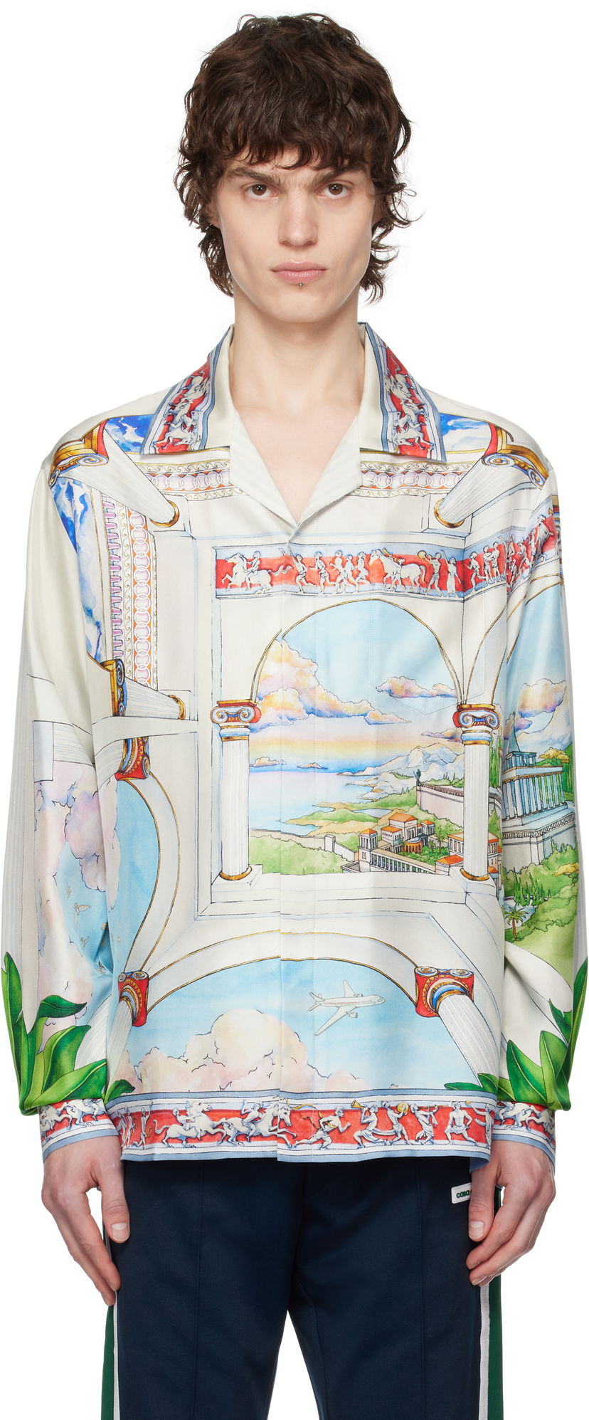 Košulja Casablanca Casablanca 'Le Passage' Silk Shirt Višebojno | U-MPS25-SH-006-02