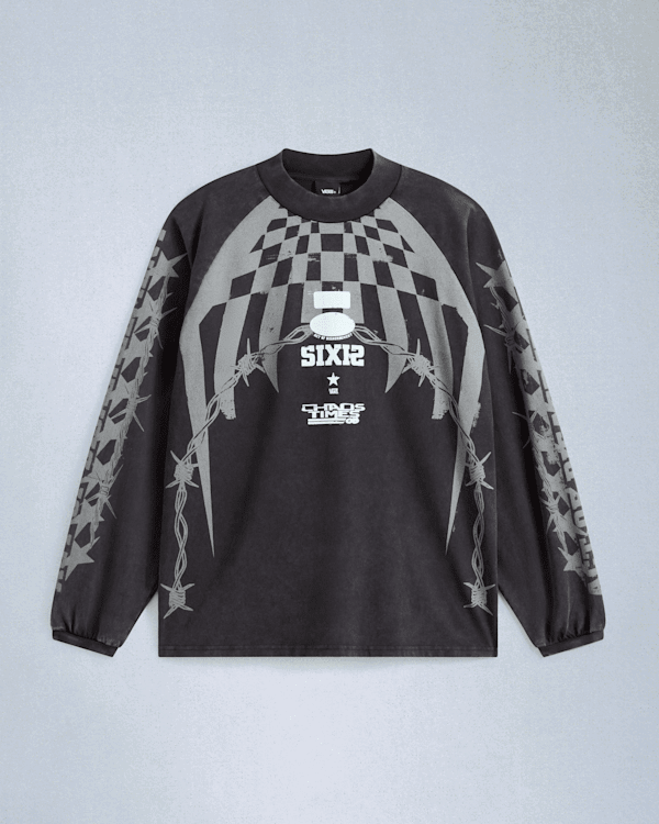 Majica kratkih rukava Vans Act Of Disagreement Hazard Long Sleeve T-Shirt Crna | VN000RPWBLK