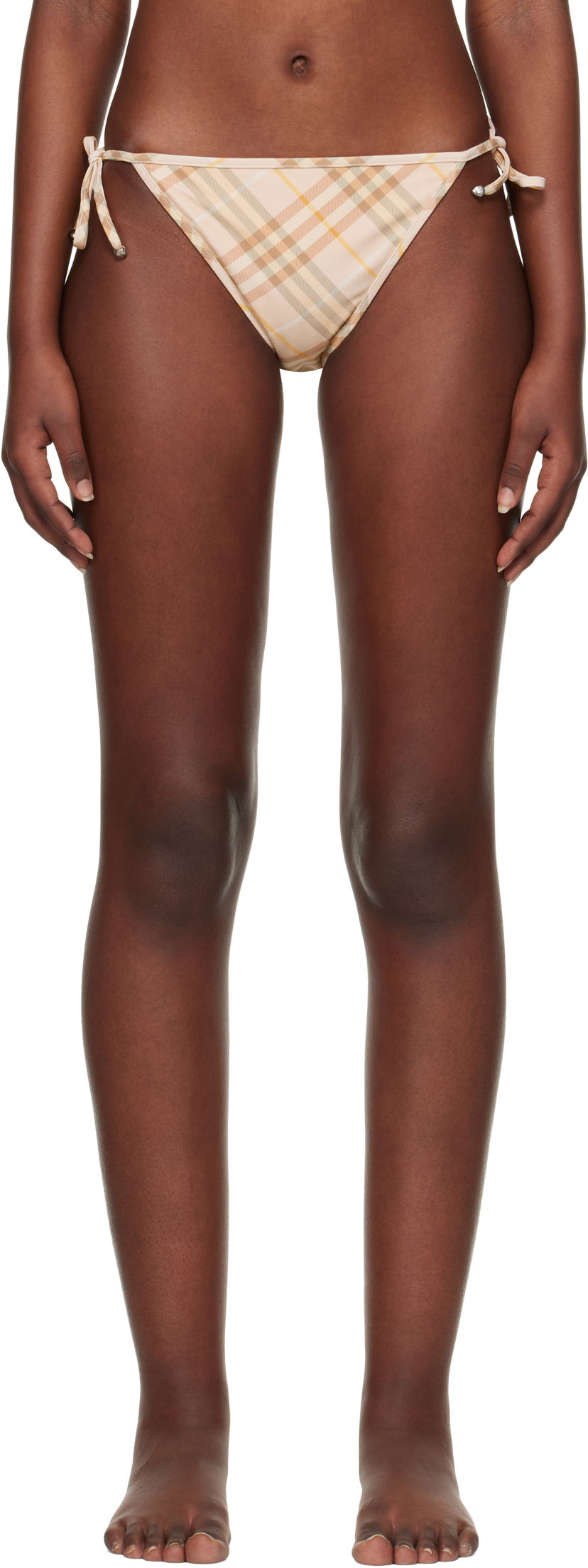 Kupaći kostimi Burberry Burberry Check Bikini Bottom Bež | 8108592
