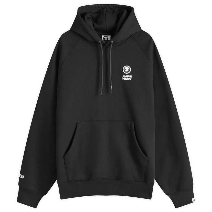 Dukserice AAPE by A Bathing Ape AAPE Now Camo Badge Hoody, Size Large Crna | AAPSWMB324XXNBKX