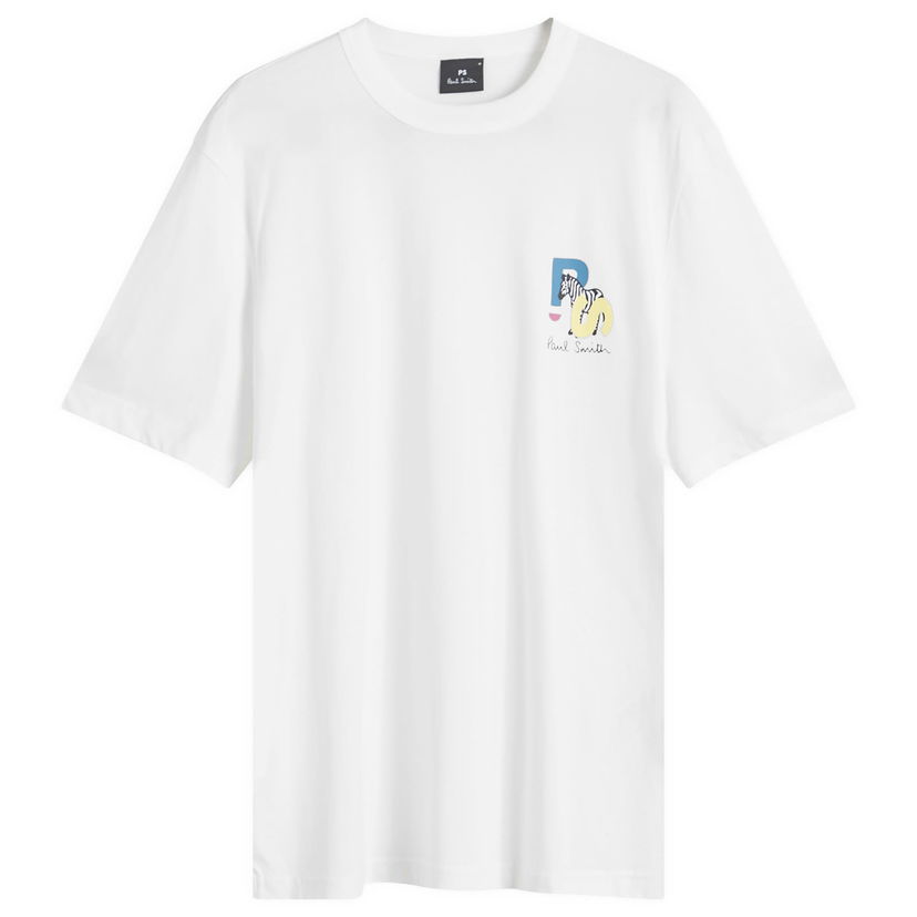 Majica kratkih rukava Paul Smith Paul Smith Zebra Graphic T-Shirt, Size Large Bijela | M2R-220X-NP4799-1