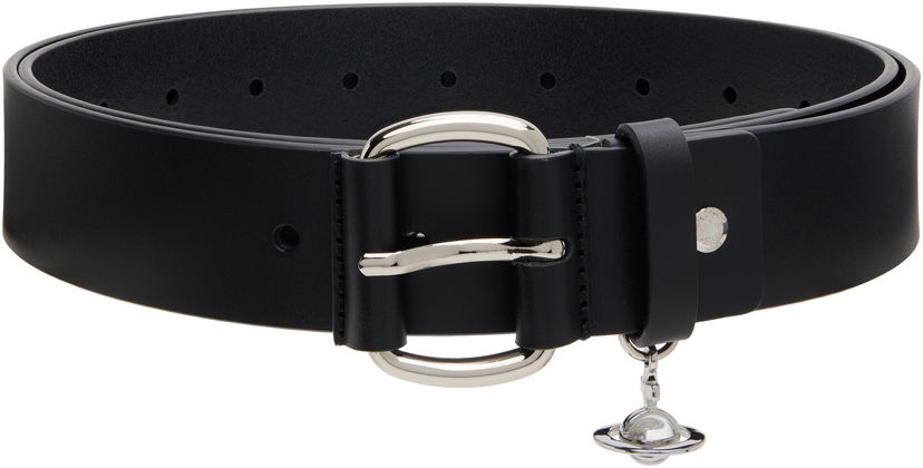 Pojasevi Vivienne Westwood Vivienne Westwood Wide Alex Charm Belt Crna | 8201007KU-L00CH-