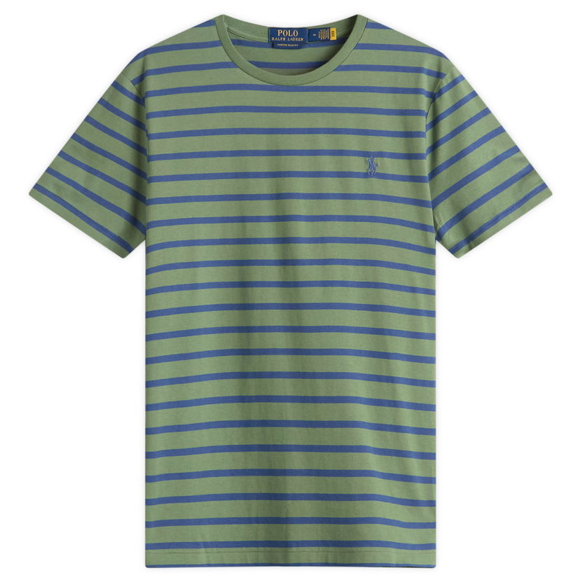Majica kratkih rukava Polo by Ralph Lauren Ralph Lauren Striped T-Shirt, Size Large Zelena | 710938134-GRN