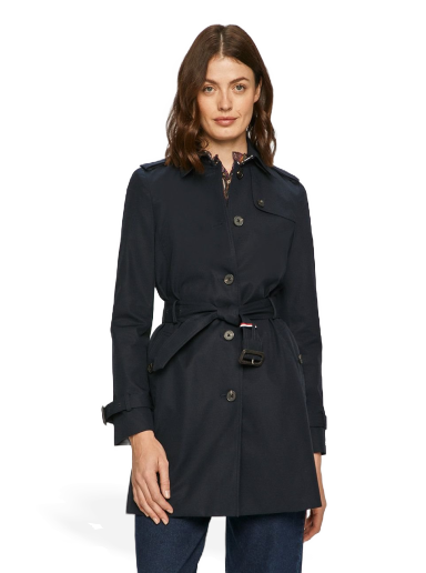 Trenčkot Tommy Hilfiger Trenchcoat Crna | WW0WW24966