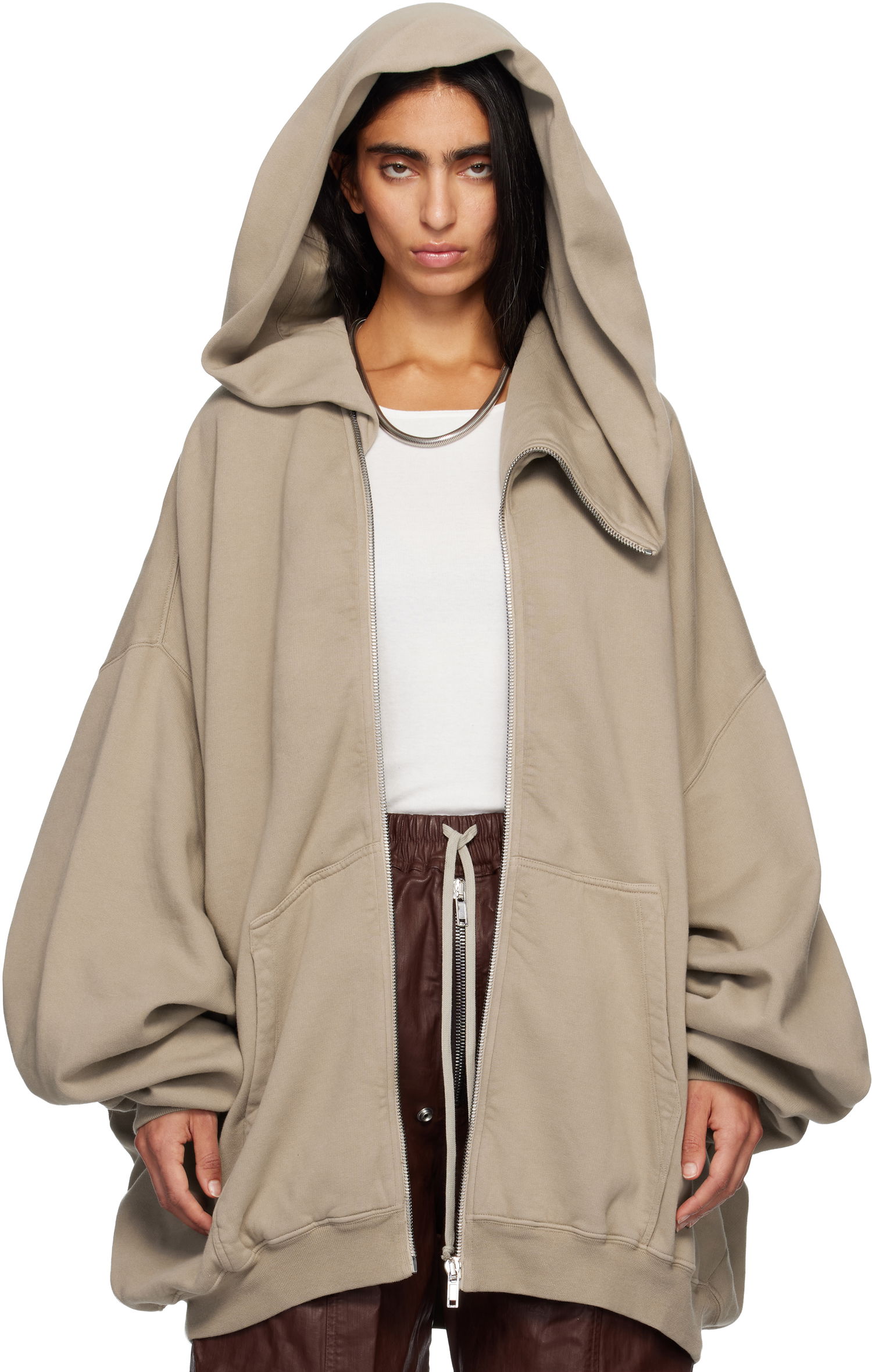 Dukserice Rick Owens DRKSHDW Concordians Megamountain Hoodie Bež | DS02E7228 F, 0