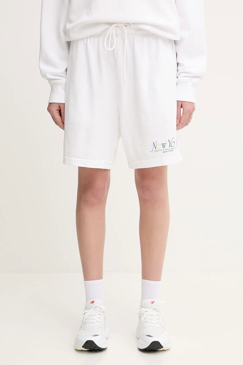 Kratke hlače Sporty & Rich Sporty & Rich NY 94 Gym High Waist Shorts Bijela | SH039622034WH57