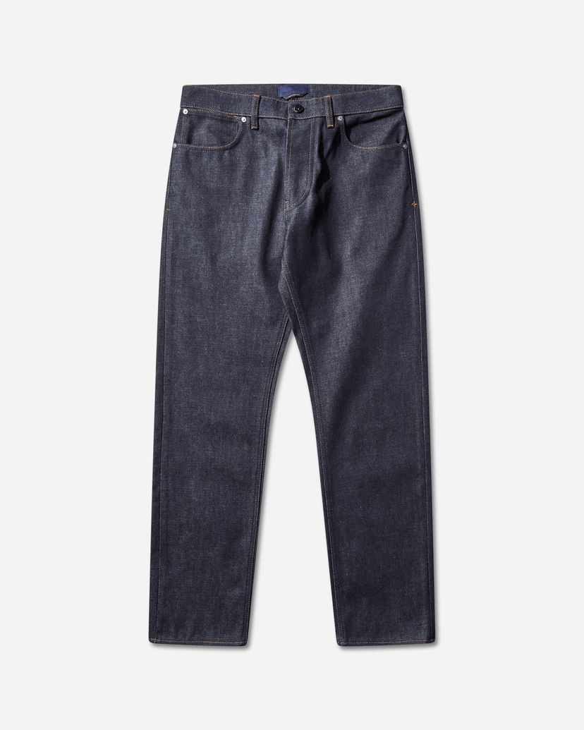 Jeans Stone Island Indigo Denim Raw Straight Jeans Tamnoplava | K2S15-J100005-S00J8 VJ200