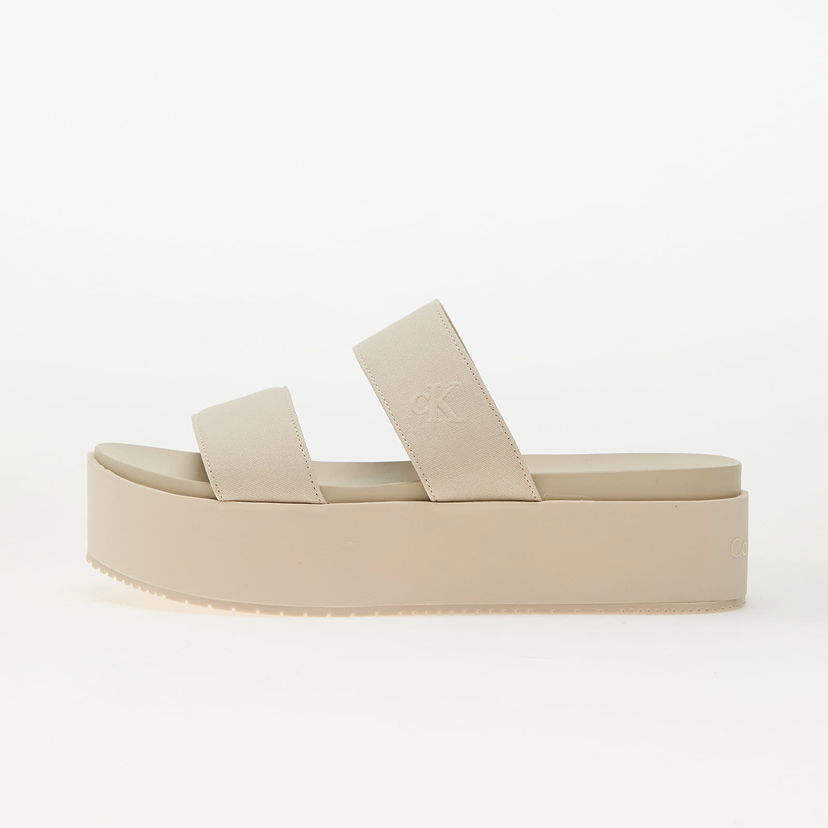 Tenisice i cipele CALVIN KLEIN Flatform Sandal Webb Beige Bež | YW0YW01789 AEO